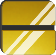 Złoty lustrzany/czarny