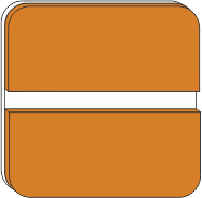 Pomarańczowy/biały