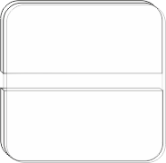 Biały/transparentny